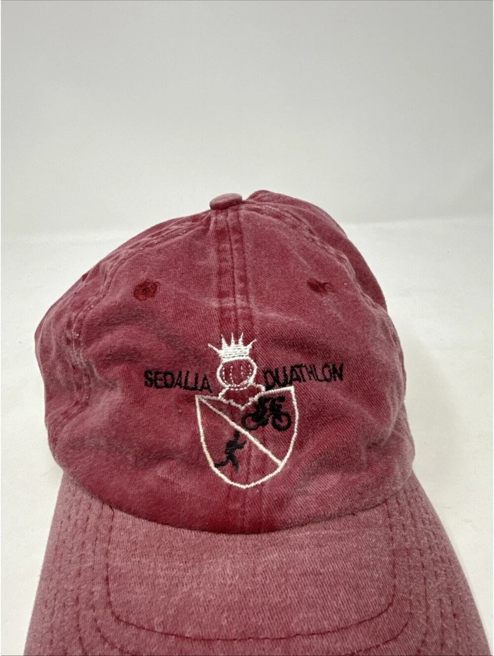 Sedalia Duathlon Red Hat Cap Adjustable